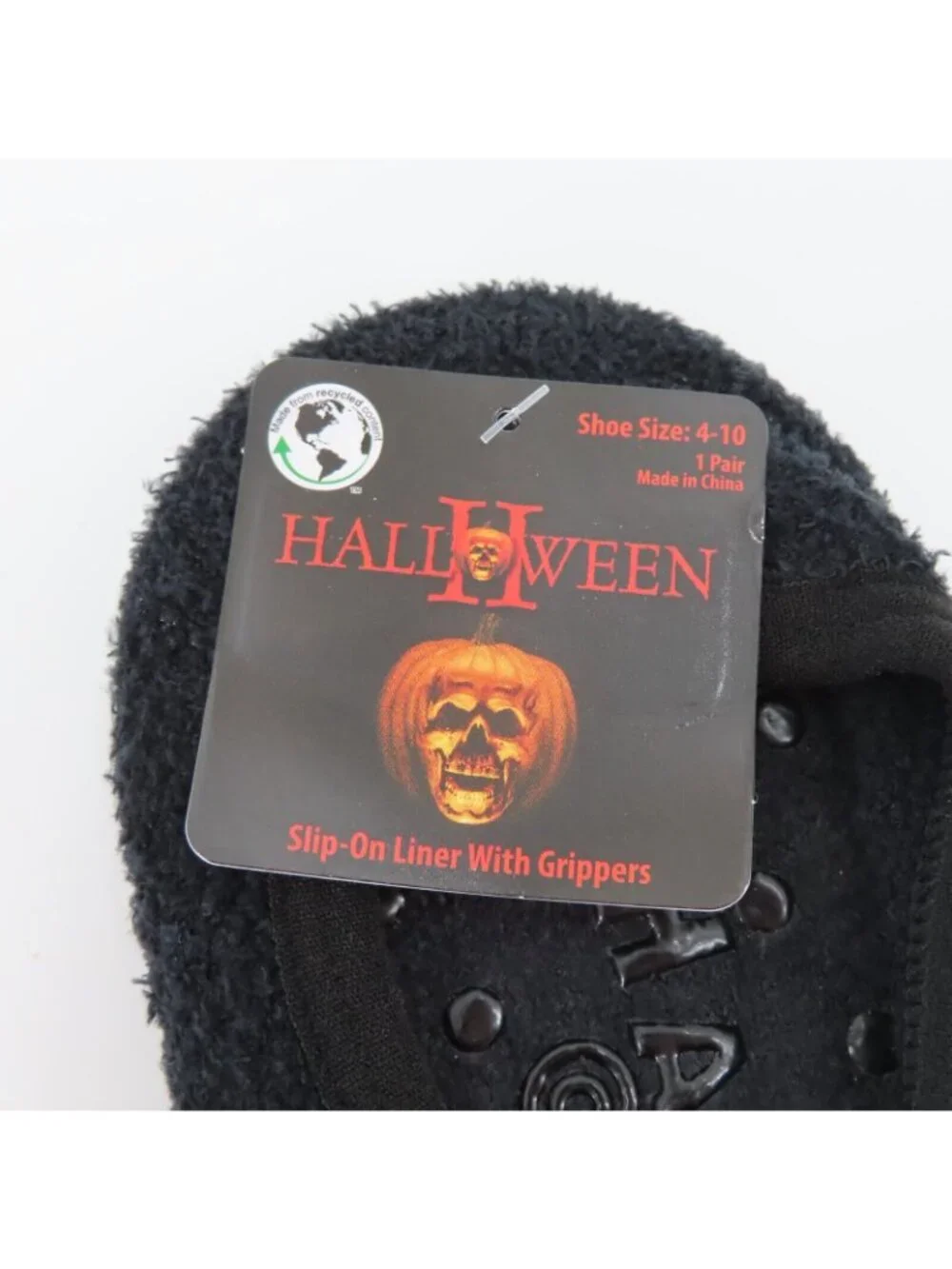 Halloween II Michael Myers Women 4-10 OSFM Fuzzy Slip On Liner Gripper Socks NEW